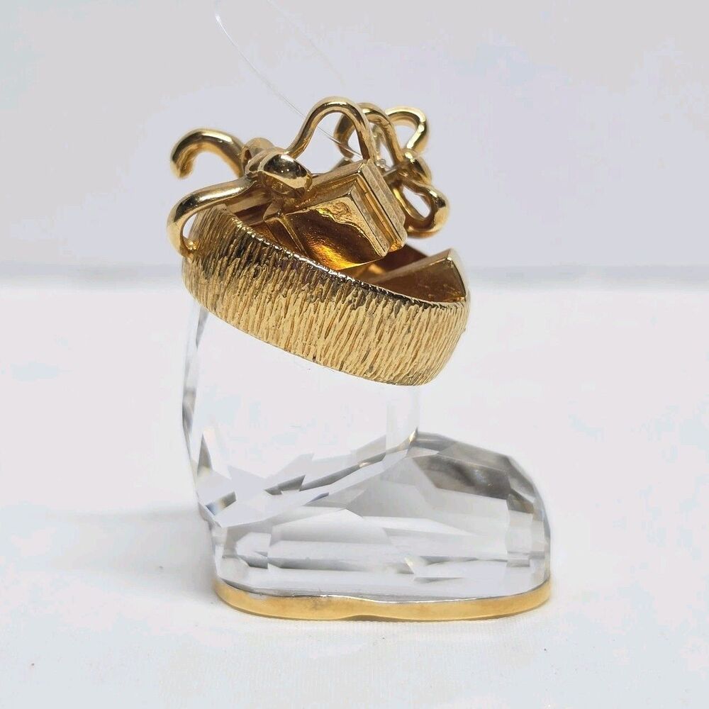 Swarovski Crystal Holiday Christmas Memories Santa Boot Stocking Ornament